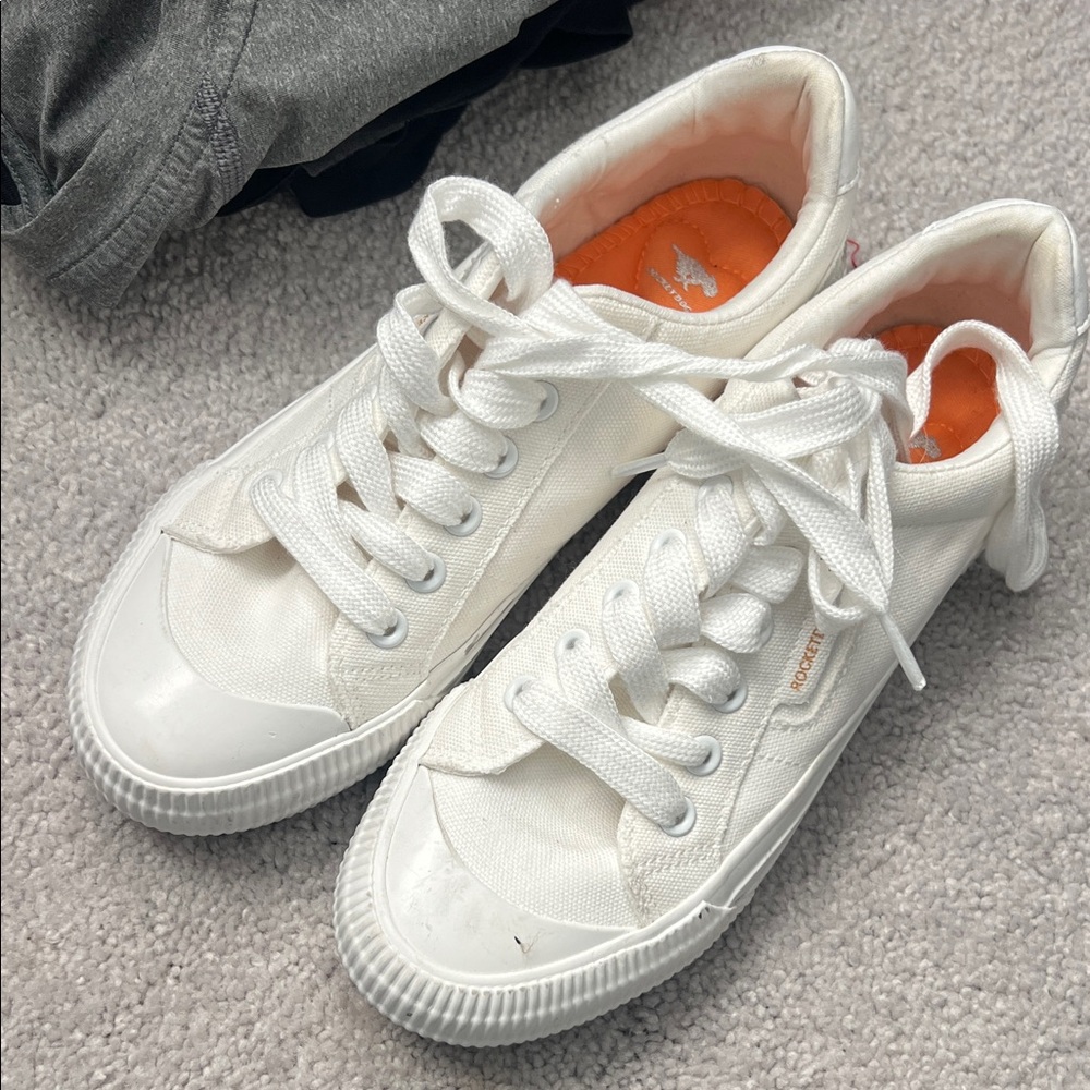 Rocket Dog White Canvas Sneakers